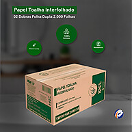 Papel Toalha Ipel Interfolha: 2000 Folhas Duplas - imagem 2