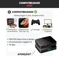 Splitter HDMI 4K 1x2: Duplique Imagens em Alta Definição para 2 Telas! - imagem 4