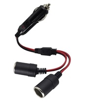 Divisor de Isqueiro 16AWG: Duplique sua Energia no Carro (1 Macho p/ 2 Fêmeas) - imagem 3