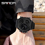 Relógio SANDA 3002: Esportivo, À Prova d'Água e Com Display Duplo - imagem 2