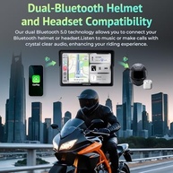 Tela Automotiva APHQUA 522: CarPlay & Android Auto Sem Fio para Motos - 5" IPS, IP67, Bluetooth Duplo - imagem 4