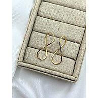 Brinco Ouro 18k 750 Argola Infinito 3cm – Elegância que Dura - imagem 2