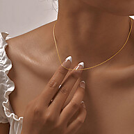 Colar Elo Dourado Vnox: Elegância que Dura! - imagem 2