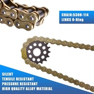 Kit Corrente e Roda Dentada Suzuki GSXR1000 09-16: Performance e Durabilidade O-Ring 530H 114L - imagem 4