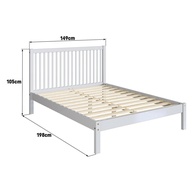 Cama de Casal Madeira Maciça 138x188cm – Durabilidade! - imagem 2