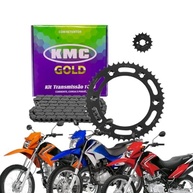 Kit Relação KMC Gold para NXR Bros 150 (2006-2015) com Retentor - Performance e Durabilidade - imagem 2