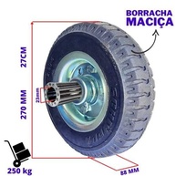 Roda Maciça Schioppa 3.50-4 7/8" com Rolamento de Rolete: Durabilidade e Desempenho Superior - imagem 2