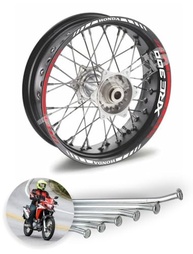 Raio Inox Bace 4mm para Honda XRE 300 e Sahara: Durabilidade e Performance Dianteira e Traseira - imagem 4