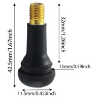 Kit 5 Hastes de Válvula TR413 Borracha para Pneus Sem Câmara - Segurança e Durabilidade - imagem 4
