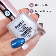 Top Coat Diamond Gel Risqué: Brilho Cristal + Durabilidade - imagem 2