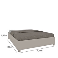 Cama Casal Mônaco 193cm: Conforto e Durabilidade - imagem 2