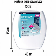 Assento Sanitário Almofadado Atlas: Conforto e Durabilidade - imagem 2
