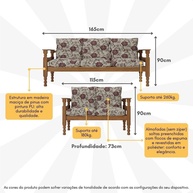 Sofá de Madeira Maciça: Conforto e Durabilidade! - imagem 2