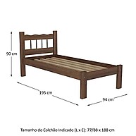 Cama de Solteiro Maciça: Conforto e Durabilidade! - imagem 2