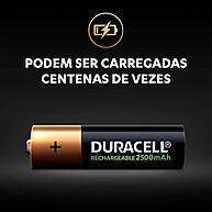 Pilha AA Recarregável Duracell: Economia e Durabilidade! - imagem 2