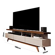 Rack TV 72” Off White/Freijó: Elegância e Durabilidade - imagem 2