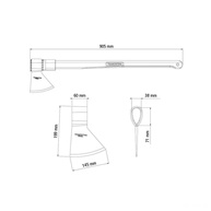 Machado de Soldado 90cm: Força e Durabilidade! - imagem 2