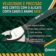 Alicate Corta Cabos Sata 8": Precisão e Durabilidade - imagem 2
