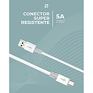 Cabo USB-C 5A: Carregamento Rápido e Durabilidade! - imagem 2