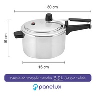Kit 2 Panelas de Pressão Classic Panelux: 3L e 4,5L com Segurança e Durabilidade - imagem 2