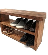 Sapateira Banco em Madeira Maciça 70cm – Organize com Estilo e Durabilidade - imagem 2