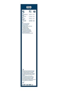 Jogo Palheta Limpador Para-Brisa Bosch Aerotwin N609 - Limpeza Superior e Durabilidade - imagem 4