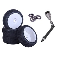Kit 4 Pneus e Rodas 17mm para Carrinho 1/8: Tração e Durabilidade Off-Road - imagem 3