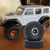 Pneus e Rodas Pretas para Carros RC 1/24 Axi00002: Performance e Durabilidade - imagem 3