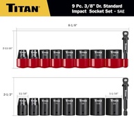 Conjunto de Soquetes de Impacto SAE Titan 48001: Precisão e Durabilidade para Seu Trabalho - imagem 3