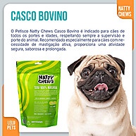 Petisco Cão Casco Bovino Natty Chews – Higiene Bucal e Diversão Duradoura - imagem 2