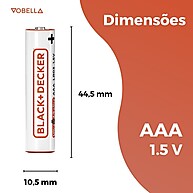 Pilhas AAA Black+Decker: Energia Duradoura! - imagem 2