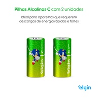 Pilha Alcalina C Elgin: Energia Duradoura! - imagem 2
