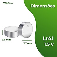 Pilhas LR41 Elgin: Kit 40 Unidades – Energia Duradoura! - imagem 2