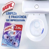 Harpic Bloco Sanitário Fresh Power 6 Lavanda - Limpador de Vaso Sanitário com Fragrância Duradoura - imagem 3