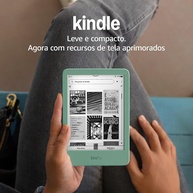 Kindle 16GB Verde: Leitura Imersiva e Sem Distrações | Tela Antirreflexo e Bateria Duradoura - imagem 1