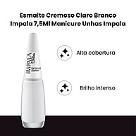 Esmalte Impala Cremoso Branco – Acabamento Perfeito e Duradouro - imagem 2