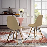 Cadeira Eames Fendi com Base em Madeira Natural - Design Moderno e Conforto Duradouro - imagem 3