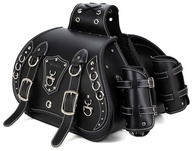 Alforjes de Couro Moto Premium: Impermeáveis, Duráveis e com Porta-Copos Universal - imagem 2