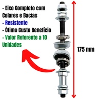 Eixo Traseiro Bike 175mm: Completo e Durável - imagem 2
