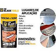 Fita Asfáltica Vedatudo 90cm – Vedação Rápida e Durável - imagem 2