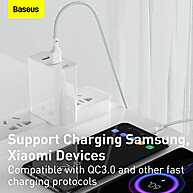Kit 2 Cabos USB Tipo-C Baseus 5A 1.5m – Carregamento Rápido e Durável - imagem 2