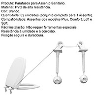 Parafusos Assento Sanitário: Fixação Segura e Durável - imagem 2