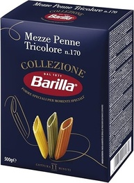 Barilla Macarrão Grano Duro Mezze Penne Tricolori 500G - imagem 5