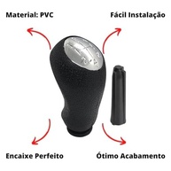 Manopla Bola de Câmbio Logan Sandero Duster Fluence Megane - Lente Cromada Premium - imagem 3