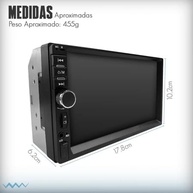 Central Multimídia MP5 2 Din 7" Bluetooth Espelhamento DVD para Fiat Idea - A Evolução do Seu Carro! - imagem 5