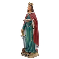 Saint Dymphna - Estátua Católica de 20cm | Padroeira da Saúde Mental | Presente Espiritual para Batismo, Comunhão e Decoração Cristã - imagem 3