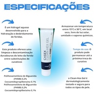 Clean-hex Gel para Limpeza e Hidratação com PHMB 0,2% - Feridas Crônicas e Profundas - imagem 3