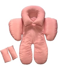 Redutor de Bebê Conforto Anatômico 100% Algodão - Conforto e Segurança para o seu Bebê (Rose) - imagem 3