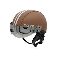 Capacete Coquinho BR 101 Premium: Estilo Retrô, Segurança e Viseira Cristal para Bike, Skate e Patinete Elétrico - imagem 2
