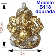 Ganesha Decorativa em Resina - Deus da Sorte, Prosperidade e Sabedoria | Modelo 118D - imagem 3